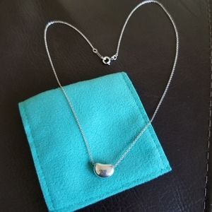 Tiffany small bean necklace 16 in.